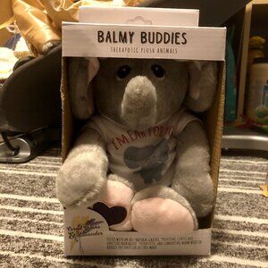 NIB Balmy Buddies Therapeutic Lavender & Grain Plush Elephant Heat/Cold Pack